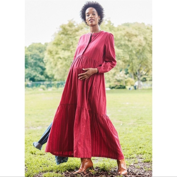 Hatch Katana Dress Red/Plum Stripe Pink Size 0 XS/S 0-2 NWT - Picture 8 of 12